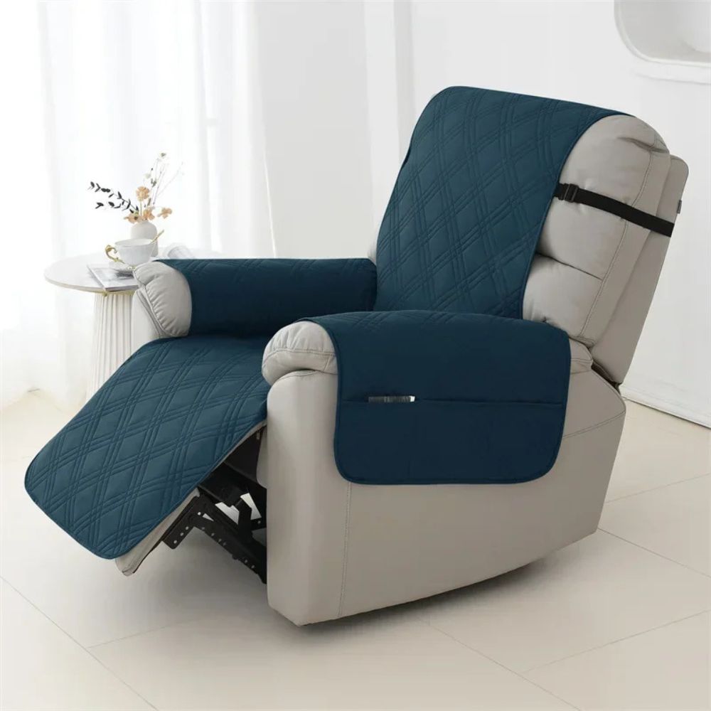 Waterproof Quilted Recliner Chair Slipcover for Home Furniture Protection