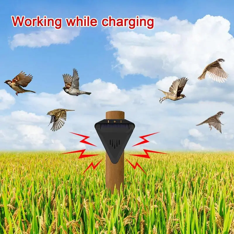 Solar-Powered Bird Repellent Device for Outdoor Use - Eco-Friendly Design