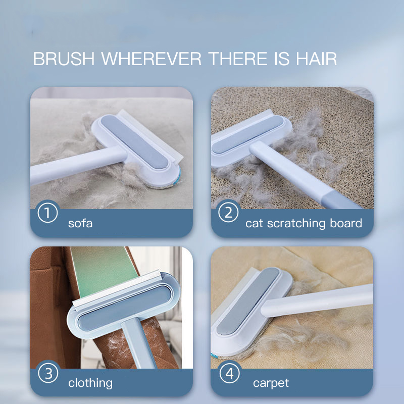 4-in-1 Pet Hair Remover Tool - Durable Multi-Surface Cleaning Brush