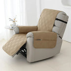 Waterproof Quilted Recliner Chair Slipcover for Home Furniture Protection