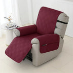Waterproof Quilted Recliner Chair Slipcover for Home Furniture Protection