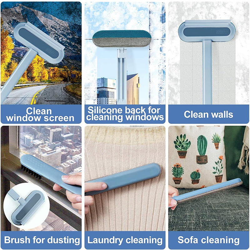 4-in-1 Pet Hair Remover Tool - Durable Multi-Surface Cleaning Brush