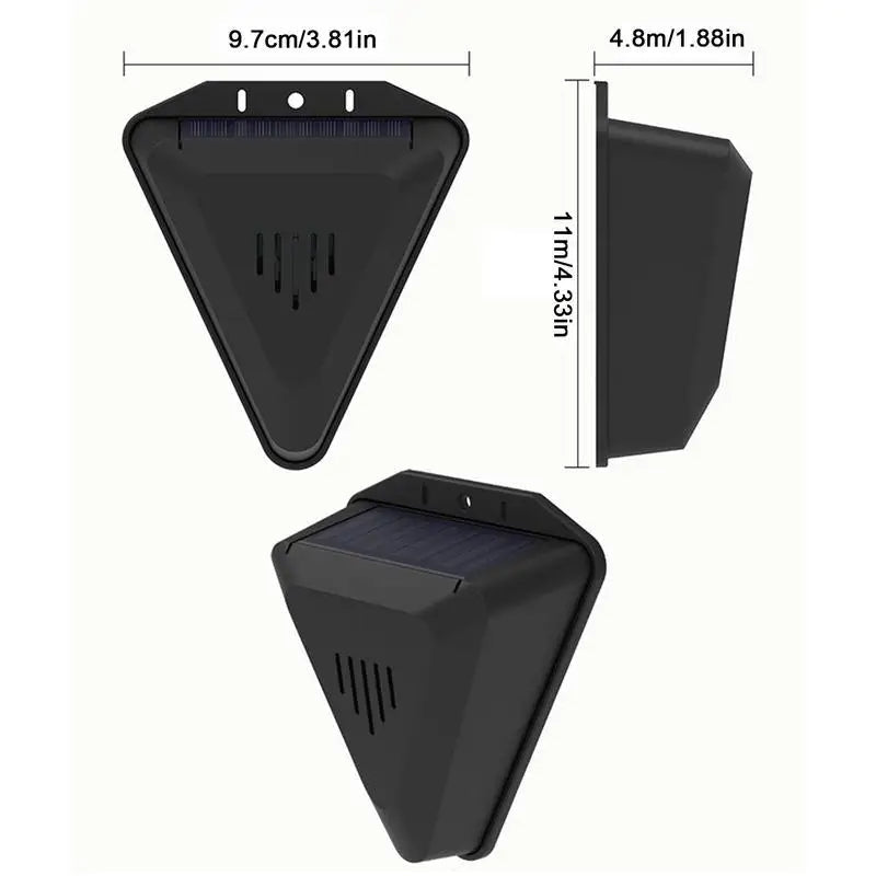 Solar-Powered Bird Repellent Device for Outdoor Use - Eco-Friendly Design