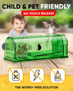 4-Pack Wooden Mouse Traps for Effective Rodent Control