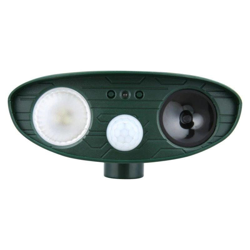 Ultrasonic Solar Rabbit Repeller with Flashing Light for Garden Protection