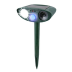 Ultrasonic Solar Rabbit Repeller with Flashing Light for Garden Protection