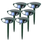 Ultrasonic Solar Rabbit Repeller with Flashing Light for Garden Protection