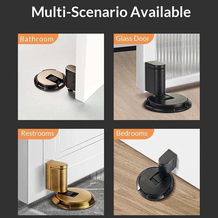 Adjustable Heavy Duty Door Stopper - Durable Rubber Design for Home Use