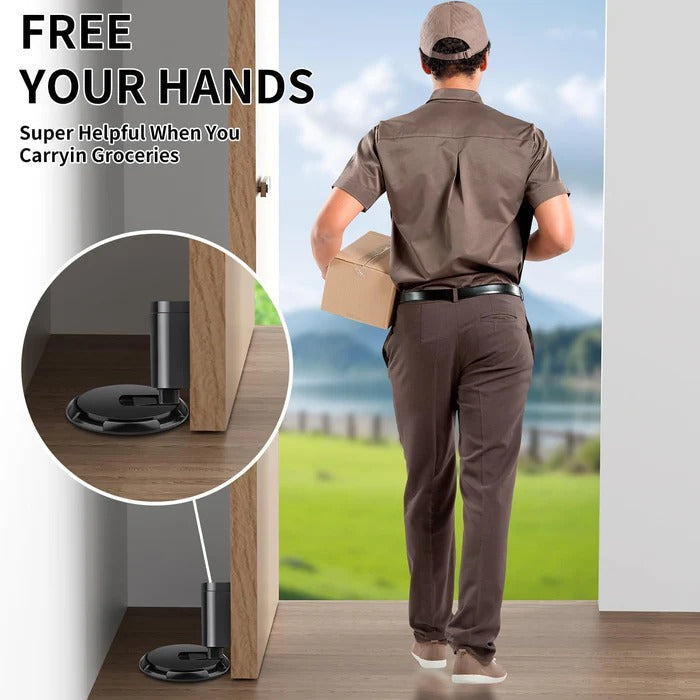 Adjustable Heavy Duty Door Stopper - Durable Rubber Design for Home Use