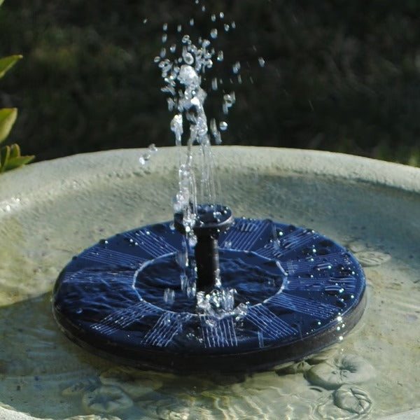 Solar Water Fountain - Eco-Friendly Outdoor Design for Garden Decor