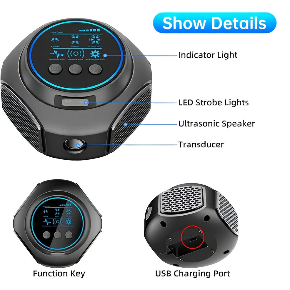 Ultrasonic Spider Repellent Device for Home and Outdoor Use