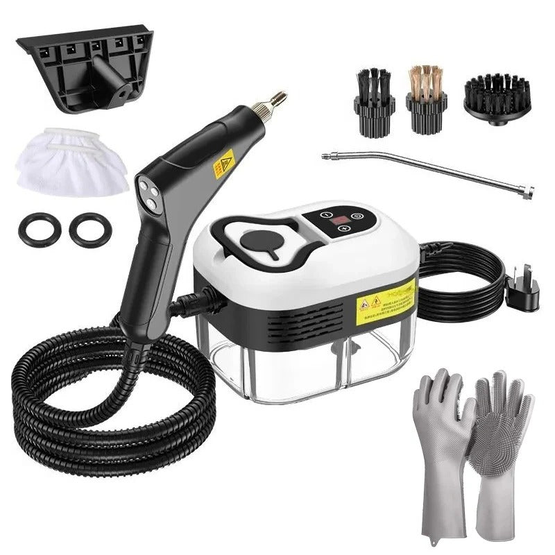 2500W High Pressure Steam Cleaner with Protective Gloves for Deep Cleaning