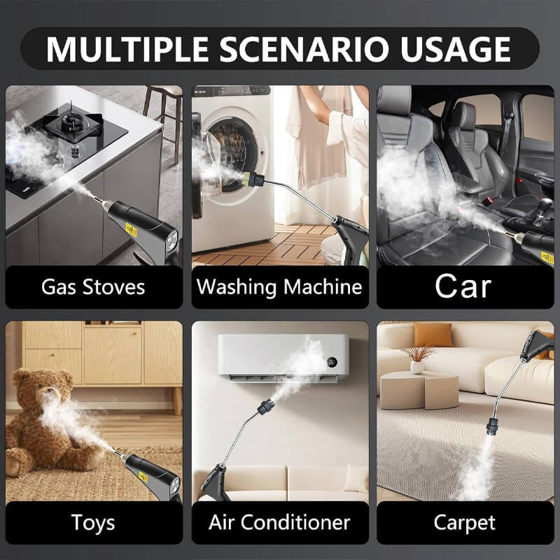 2500W High Pressure Steam Cleaner with Protective Gloves for Deep Cleaning