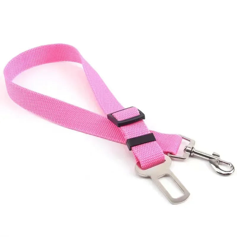 Adjustable Dog Seat Belt for Car Safety - Durable Nylon Design